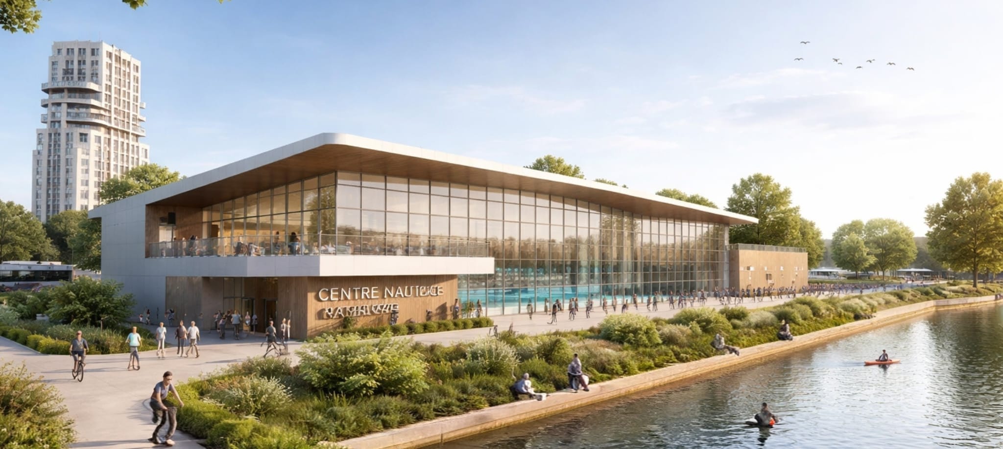 Base nautique sur le canal